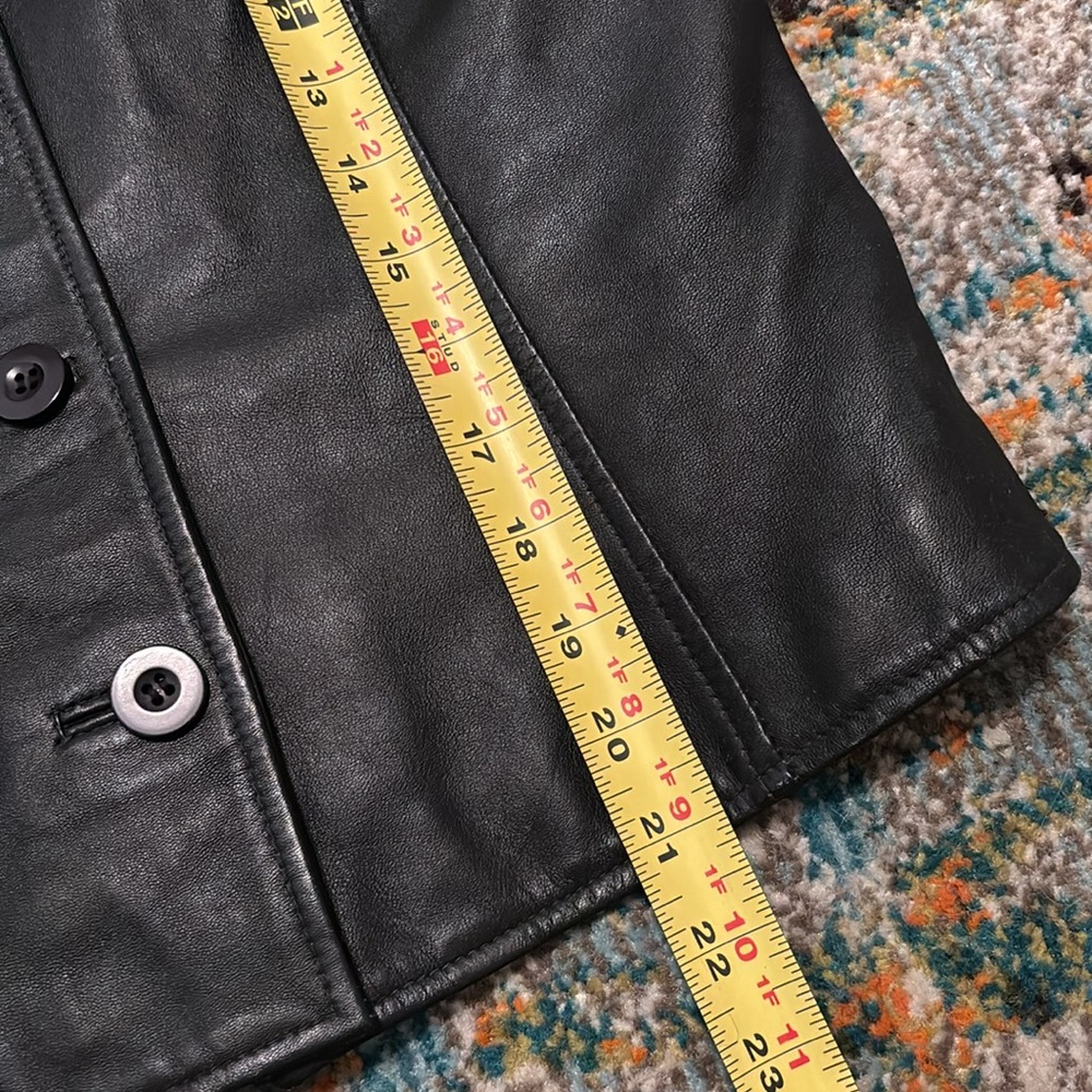Vintage HAROLD’S Genuine Leather Vest, Size Medium - Picture 5 of 6